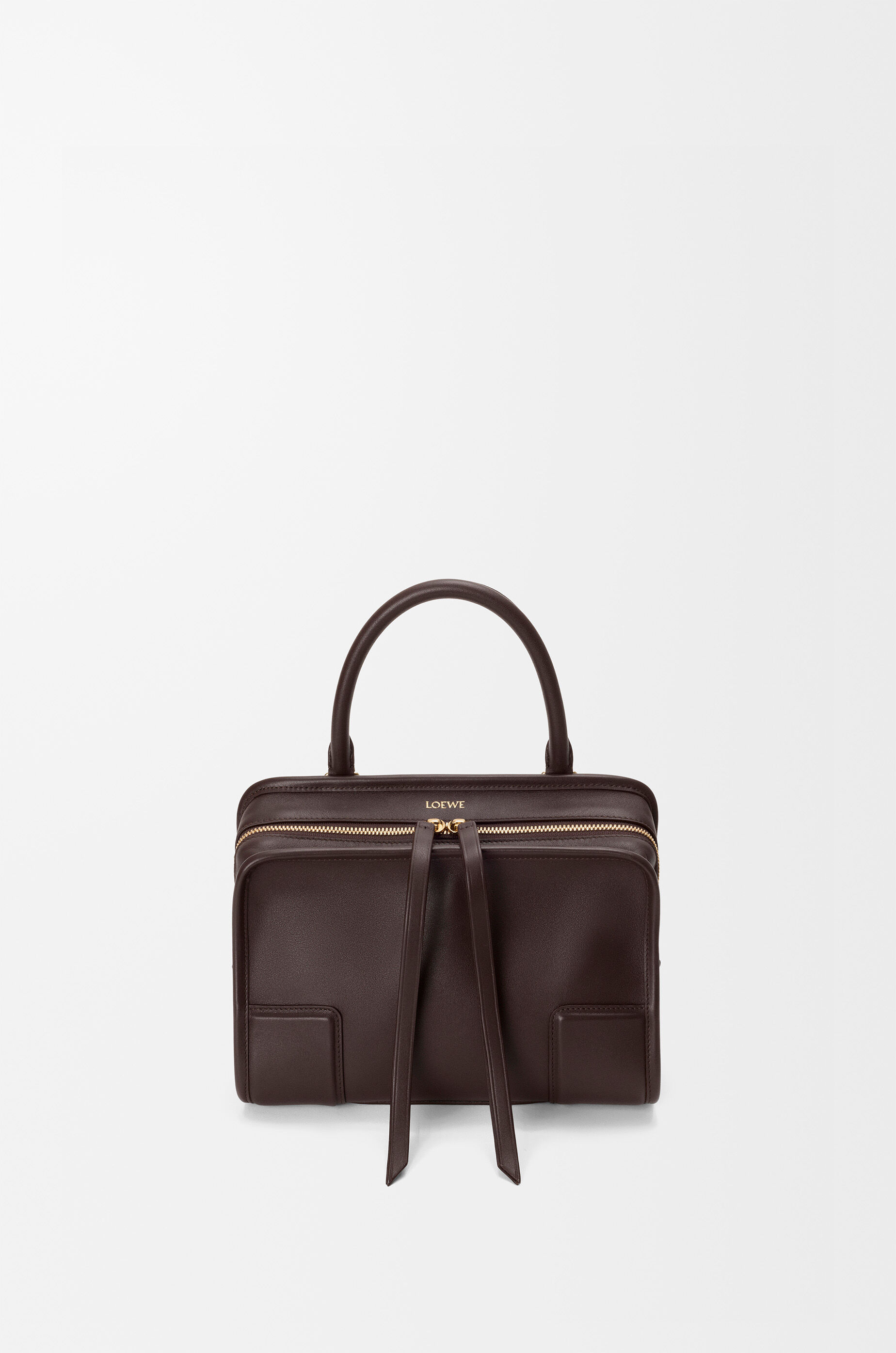 あんこ Small Amazona 180 bag in soft calfskin Brown - LOEWE USA Official