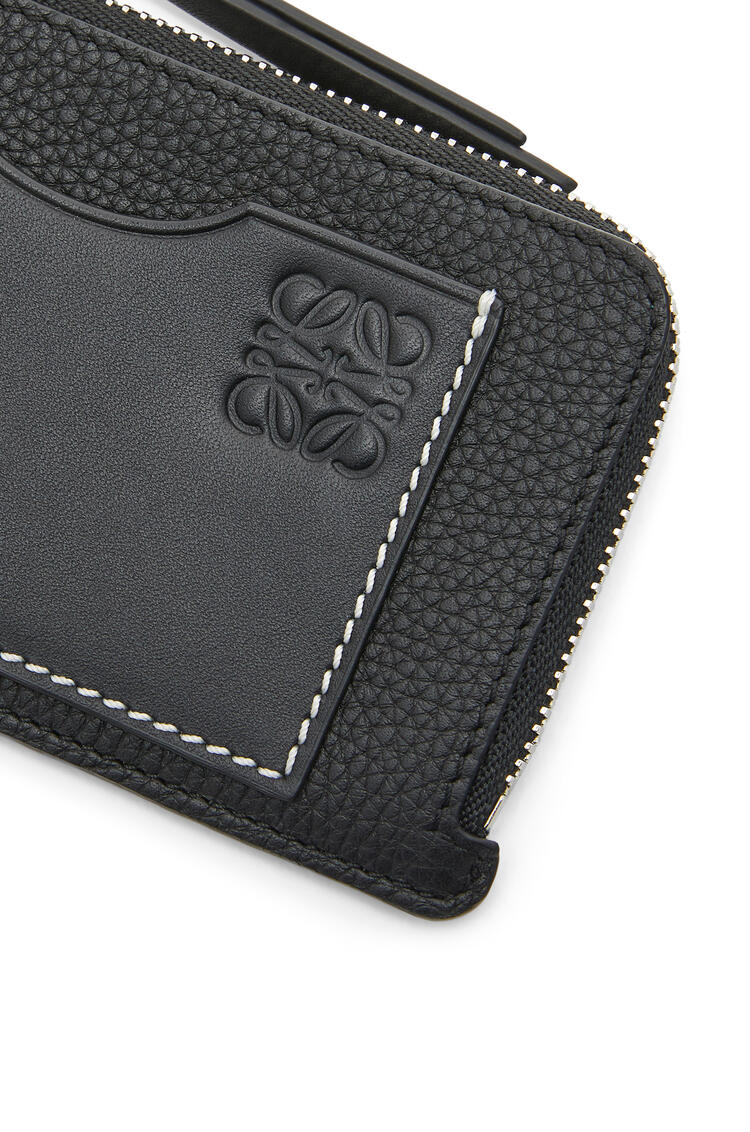 LOEWE Coin cardholder in soft grained calfskin Black