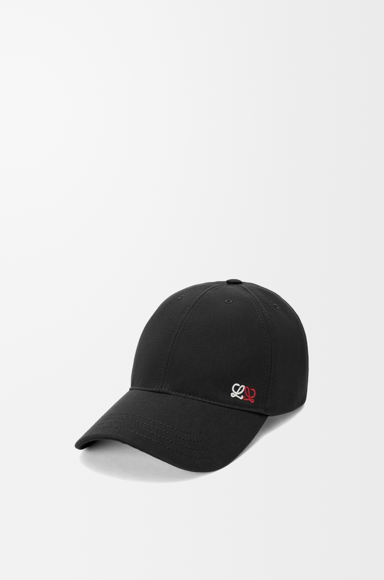 LOEWE Flag patch cap in cotton Black