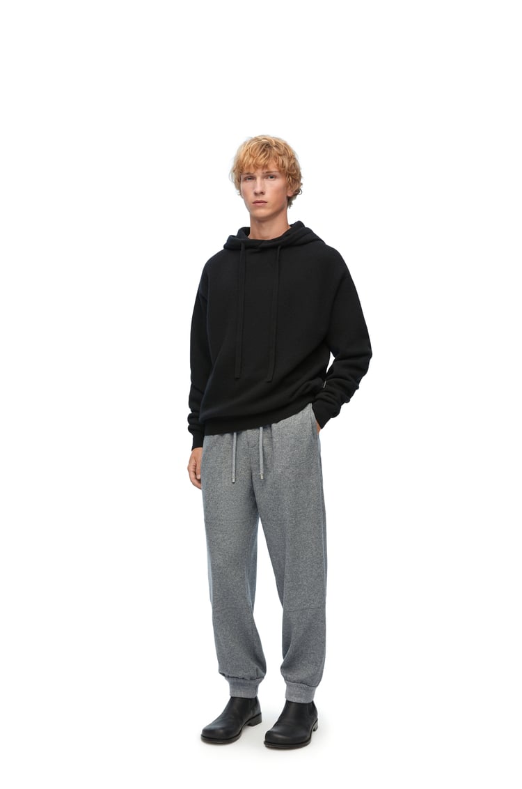 LOEWE Trousers in wool and cashmere Grey Melange