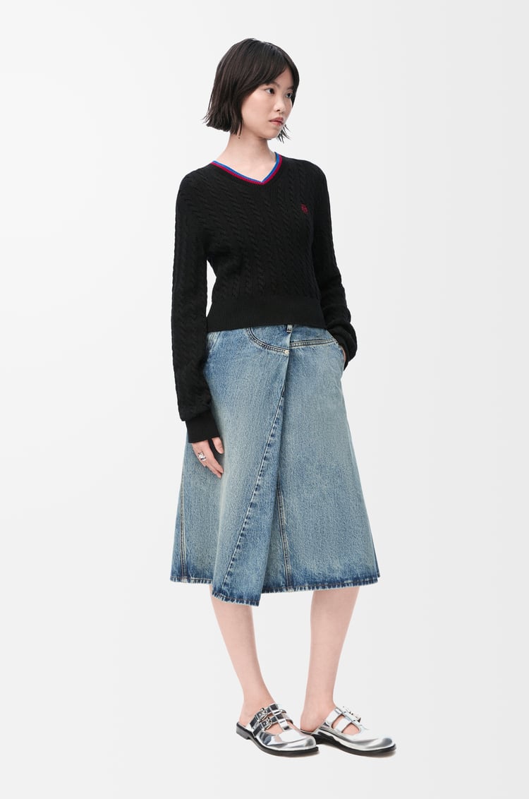 LOEWE Sweater in cotton Black