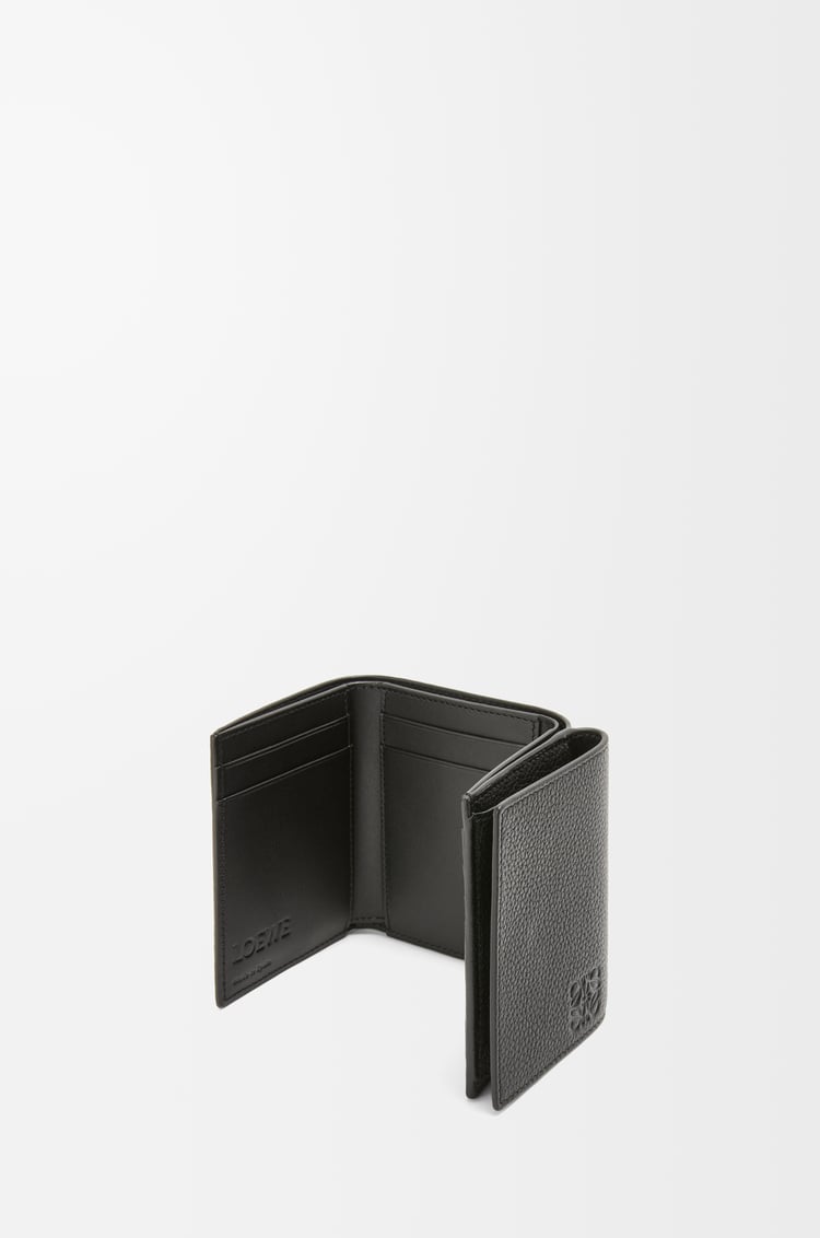 LOEWE Trifold wallet in soft grained calfskin Black