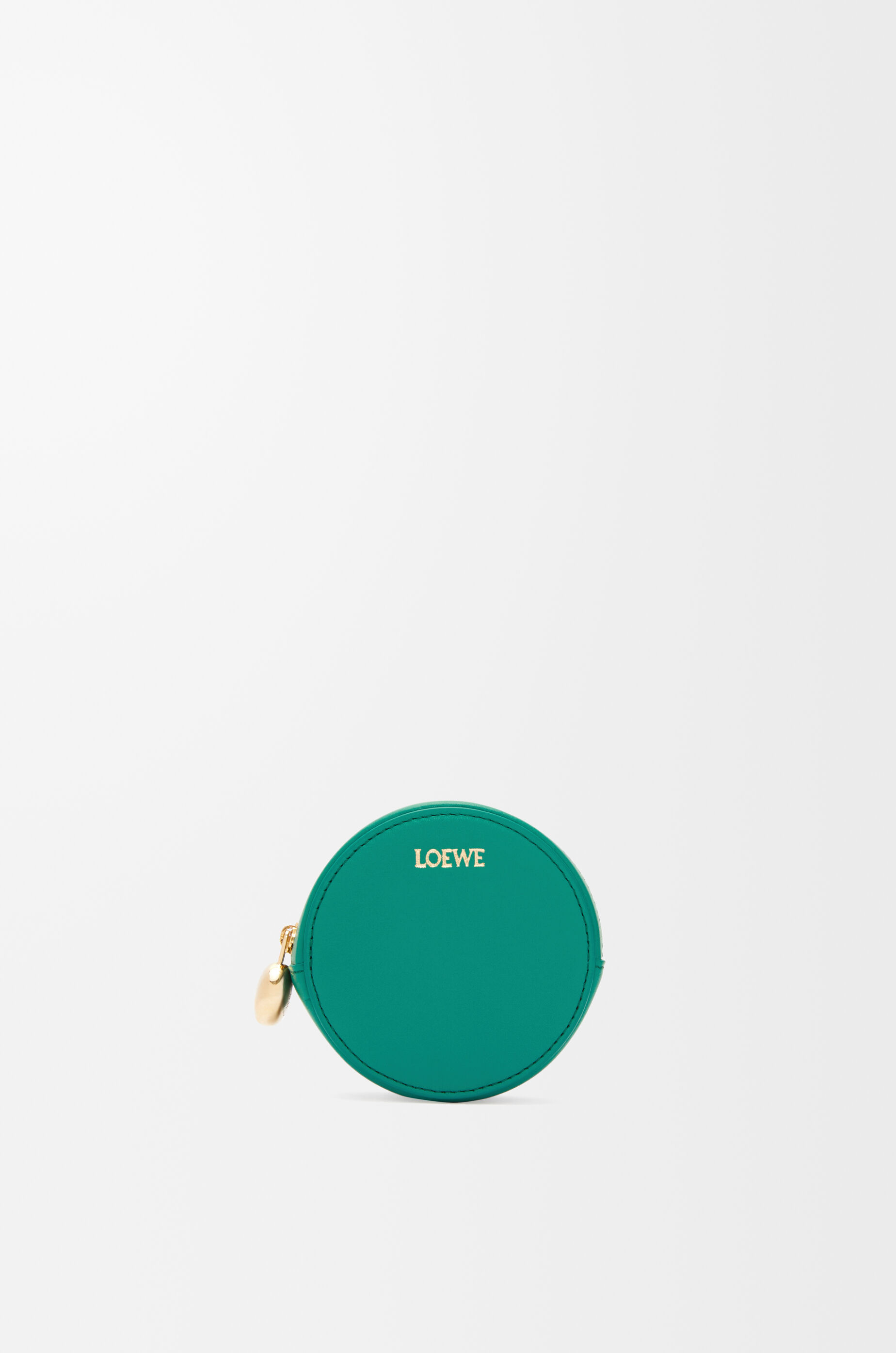 Pebble cookie key holder in shiny nappa calfskin