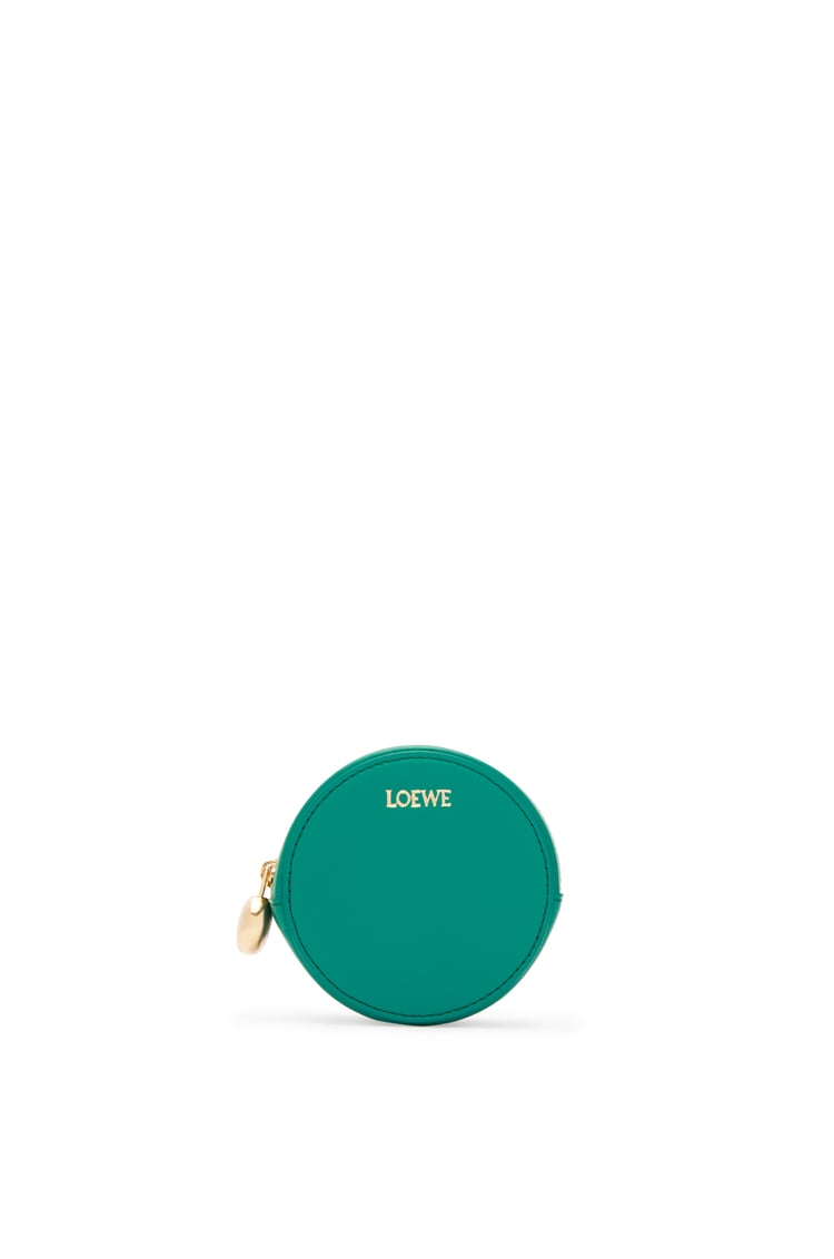 LOEWE Pebble cookie key holder in shiny nappa calfskin Emerald Green