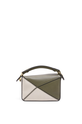 LOEWE Mini Puzzle bag in classic calfskin Autumn Green/Light Oat plp_rd