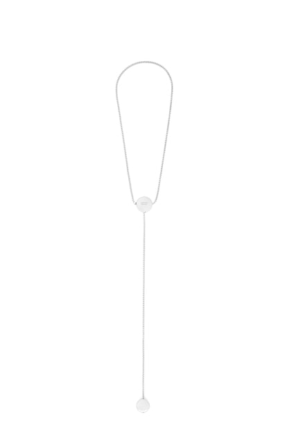 LOEWE Anagram Pebble necklace in sterling silver 銀色 plp_rd