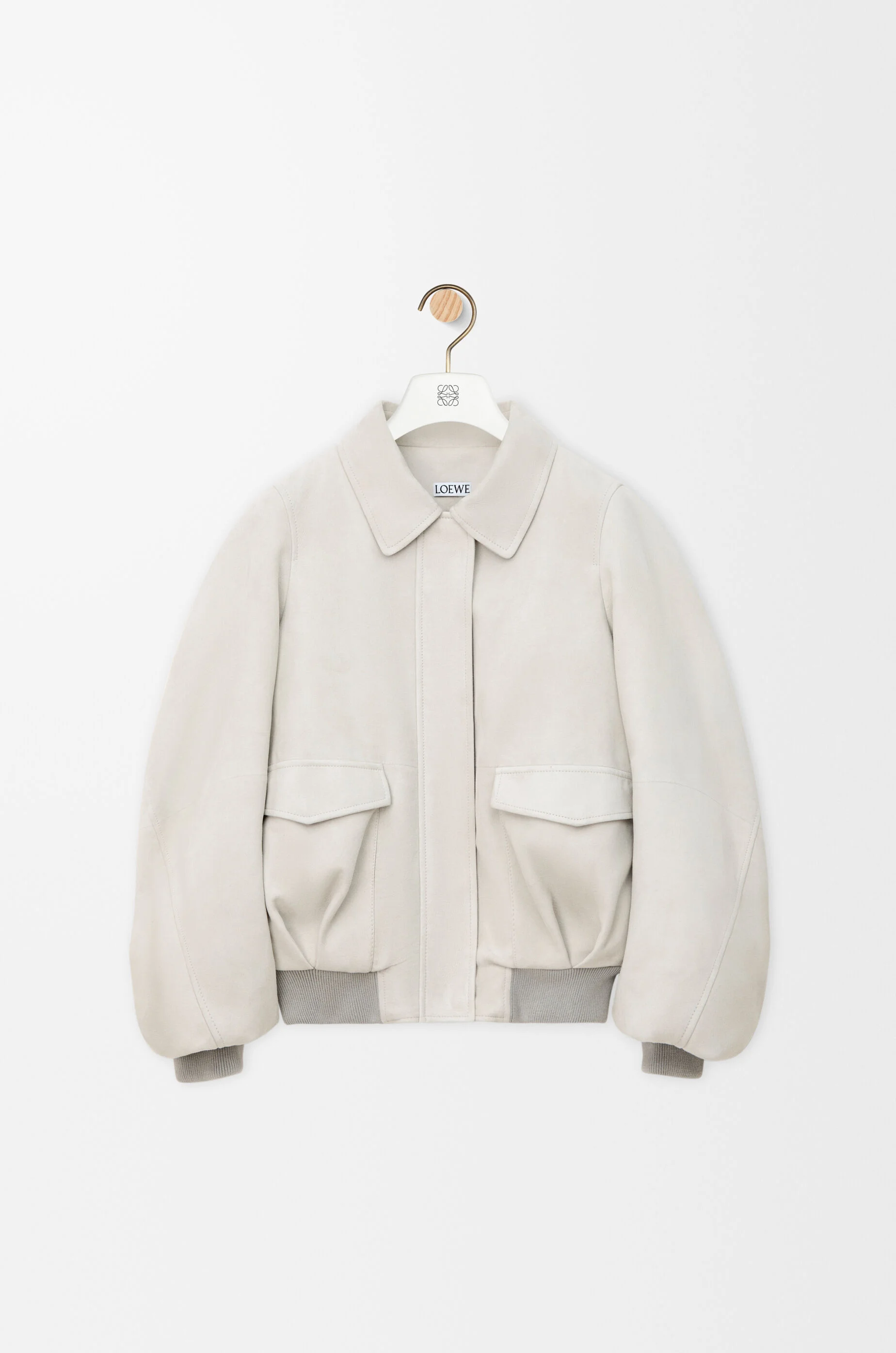 ボンバー ジャケット（スエードゴート） グレー - LOEWE Japan