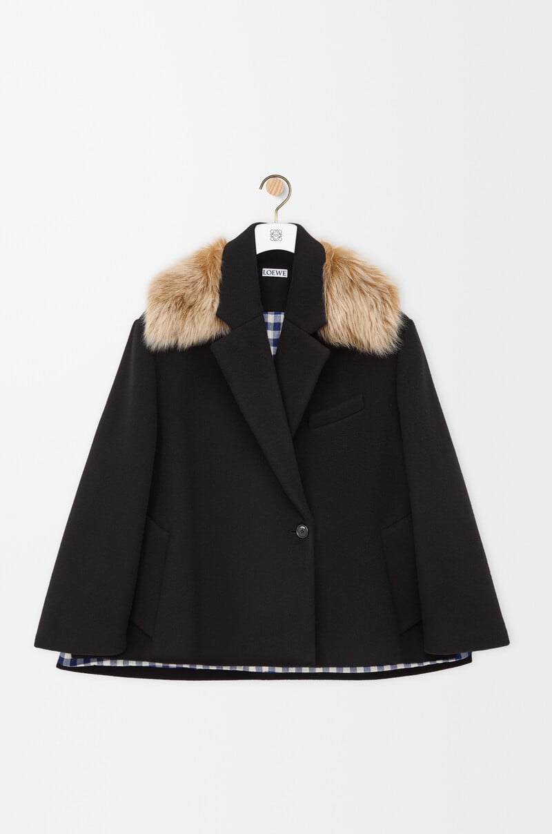 Short coat in wool and cashmere by LOEWE