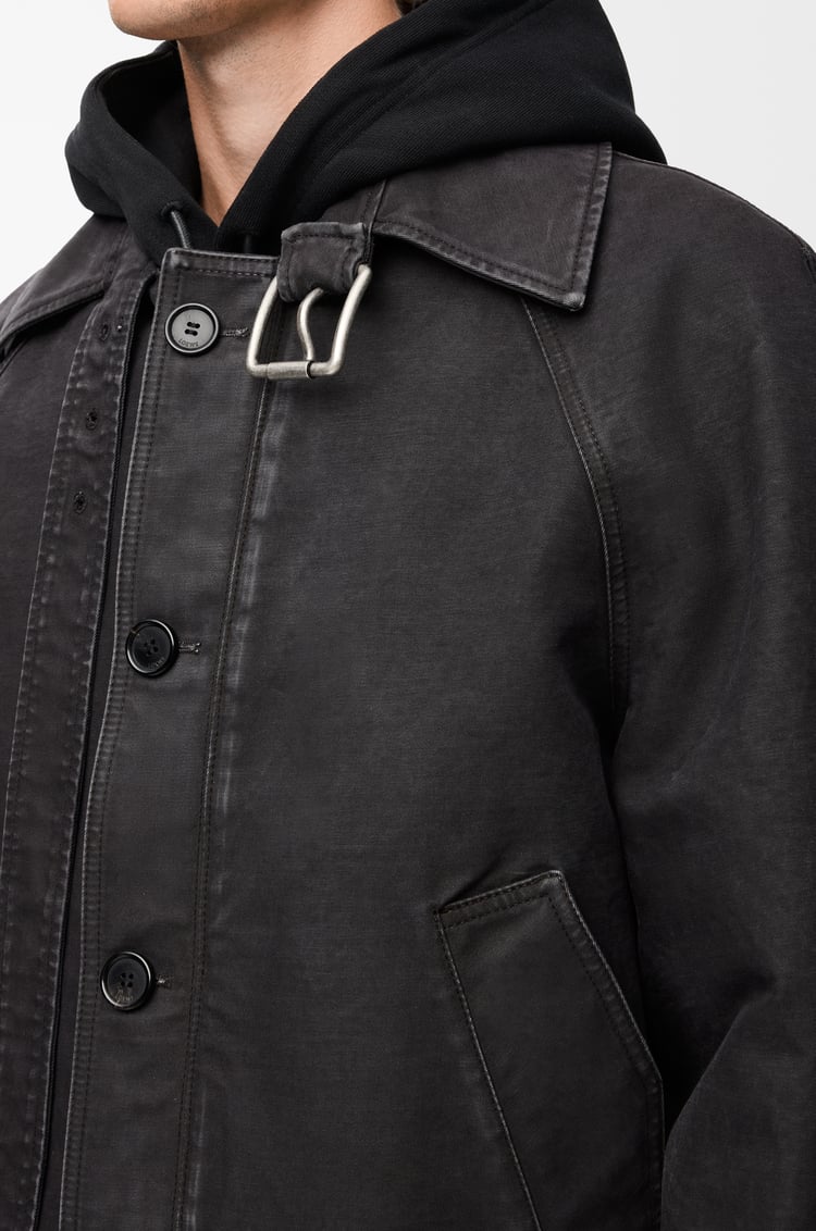 LOEWE Belted jacket in cotton Anthracite