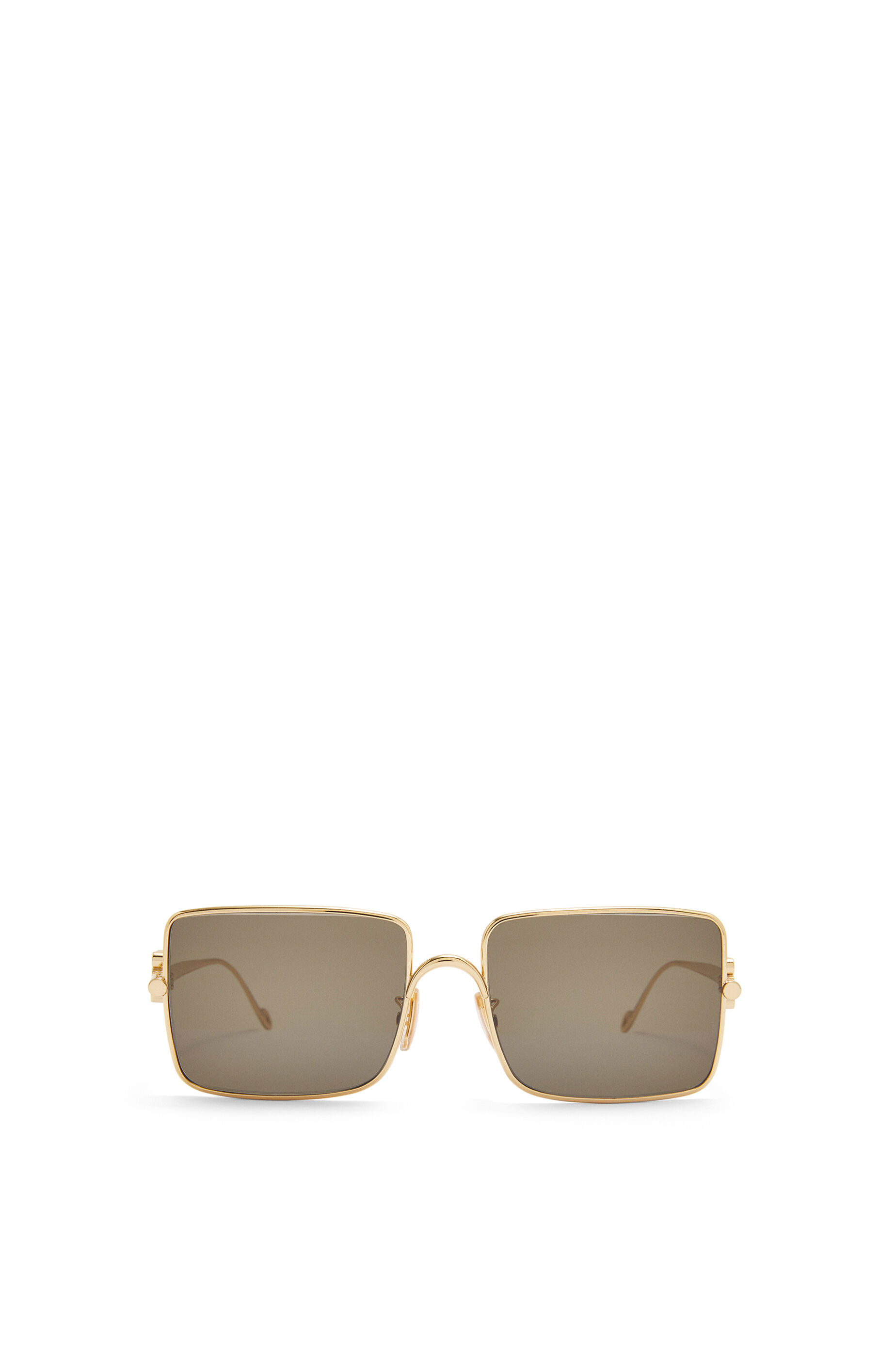 Anagram sunglasses in acetate and metal Vintage Khaki Gold LOEWE