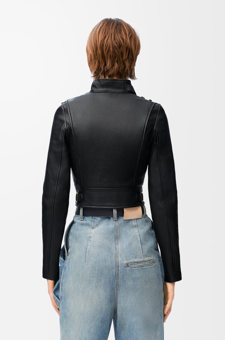 LOEWE Biker jacket in nappa lambskin Black