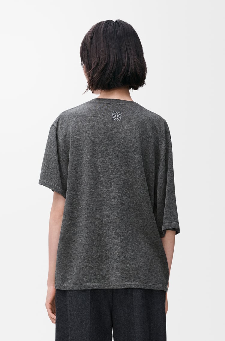 LOEWE ドレープ Tシャツ（レーヨン&カシミヤ） アンスラサイト