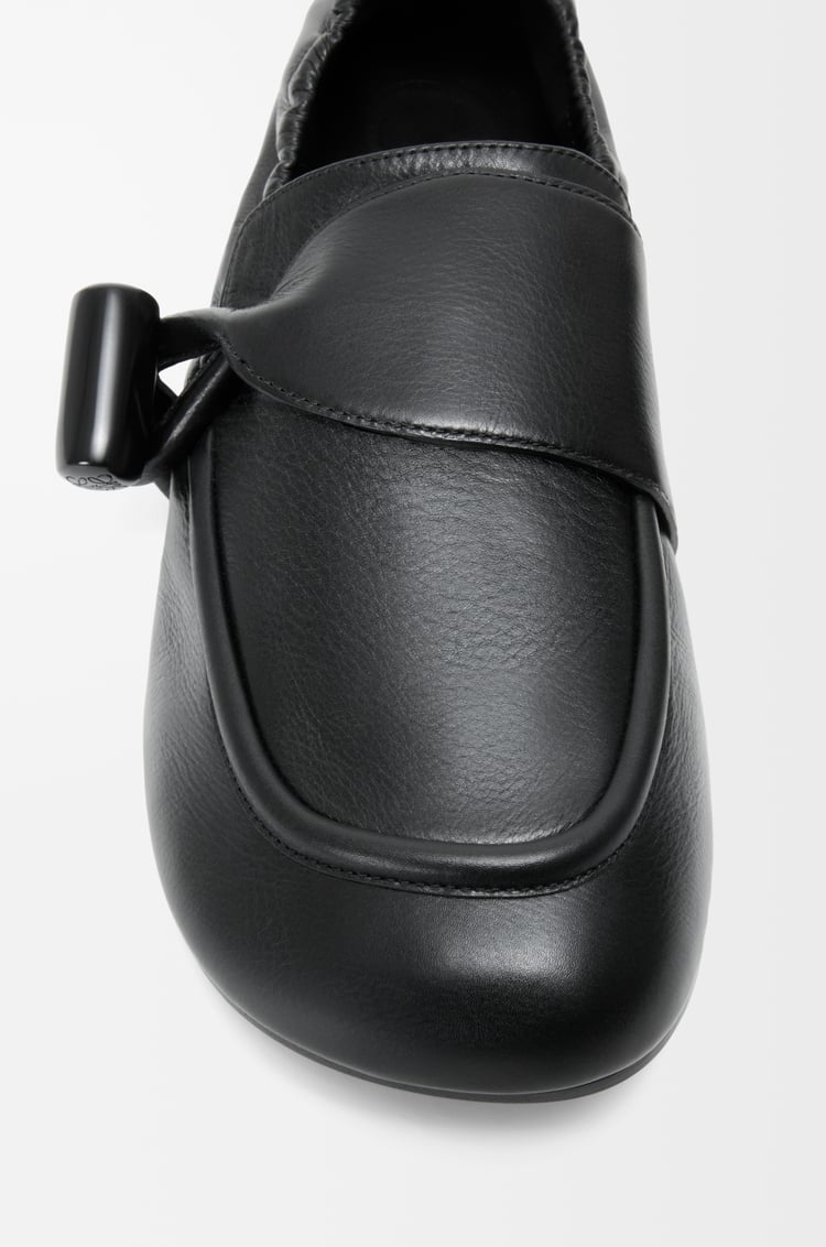 LOEWE Toggle loafer in shiny smooth calfskin Black