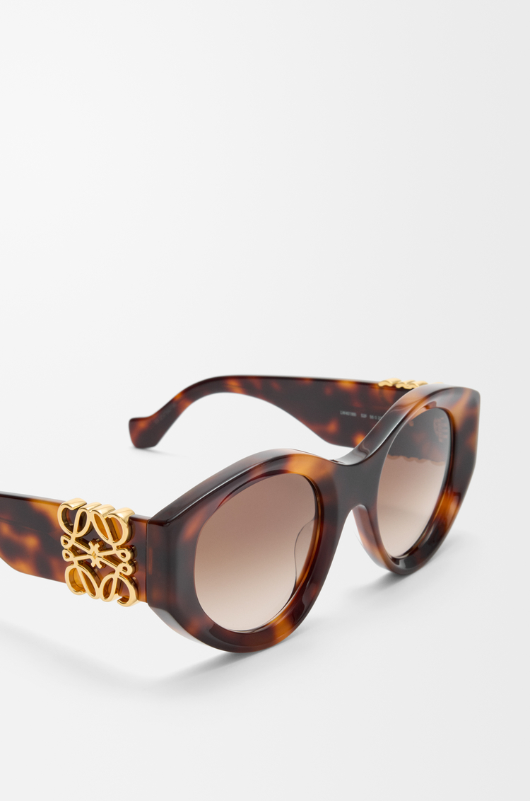 LOEWE Occhiali da sole a farfalla Anagram maxi Avana