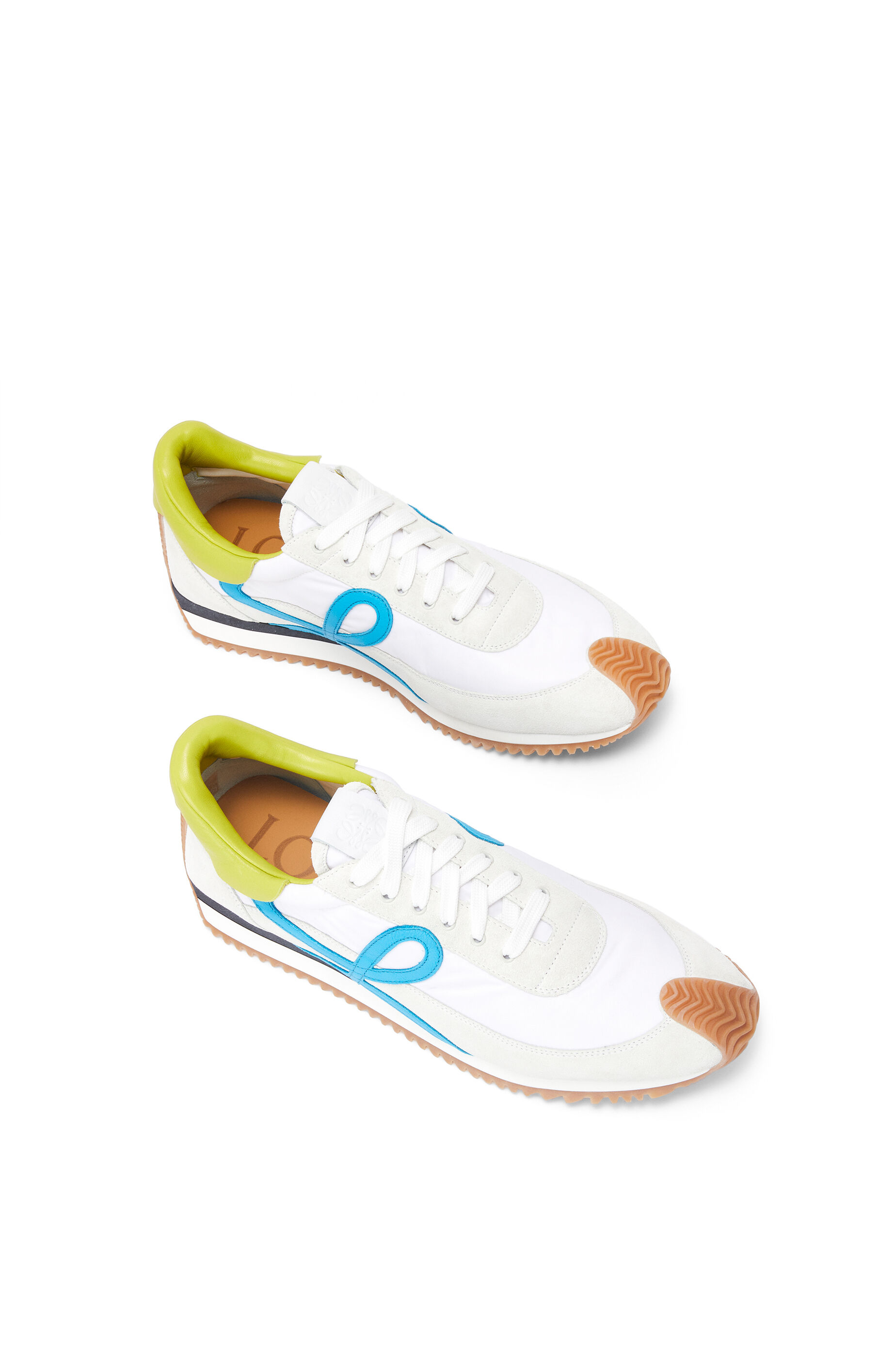 Flow Runner in nylon and suede White/Multicolor - LOEWE