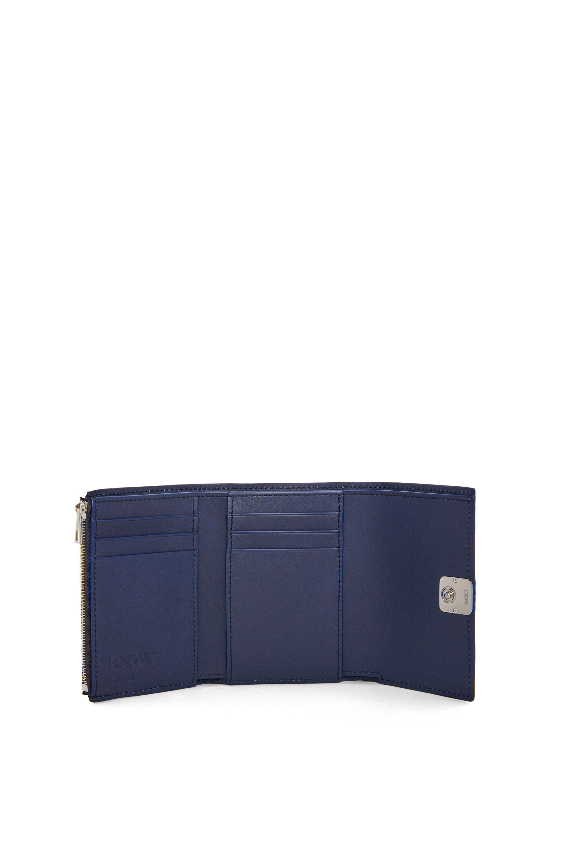 アナグラム バーティカル ウォレット スモール（ペブルグレインカーフ） アビスブルー - LOEWE