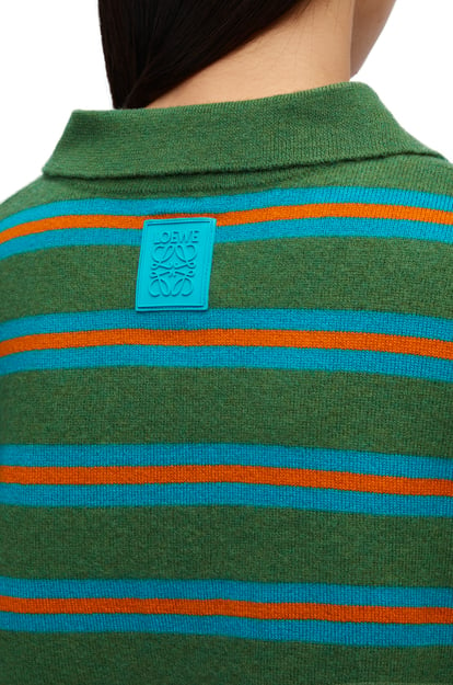 LOEWE Polo sweater in wool Green plp_rd