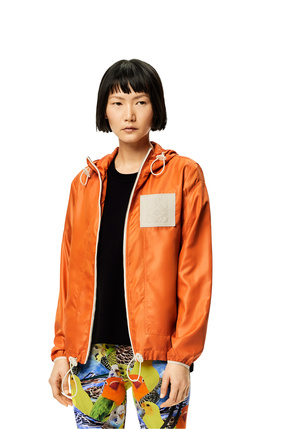 LOEWE Hooded jacket in ripstop shell Bright Orange plp_rd