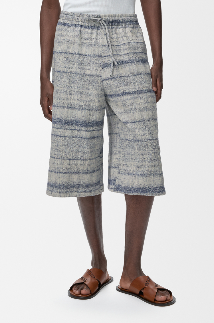 LOEWE 丹寧抽繩短褲 藍色