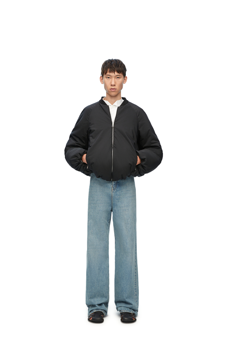 LOEWE Padded bomber jacket in technical cotton Black