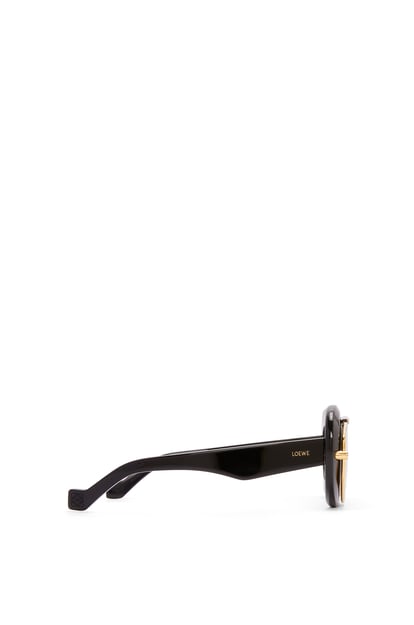 LOEWE Wing double frame sunglasses in acetate and metal Shiny Black plp_rd