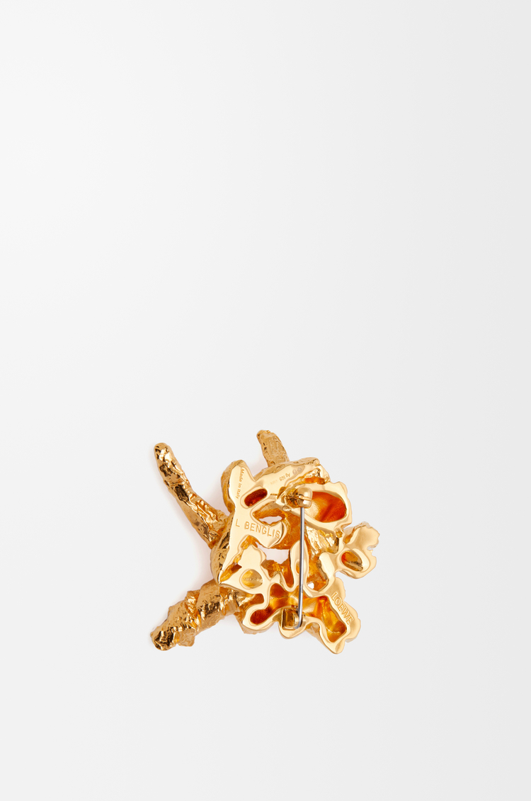 LOEWE Tarantella brooch in sterling silver Gold