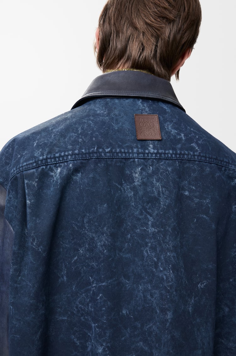 LOEWE オーバーシャツ（ナパラム&コットン） ネイビーブルー