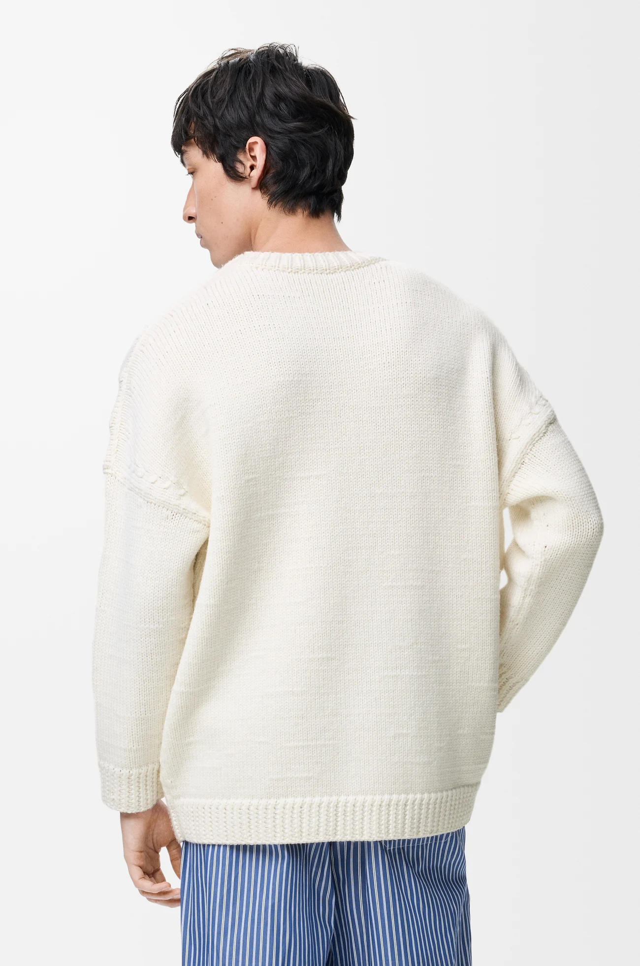 LOEWE Jersey en lana Blanco/Negro