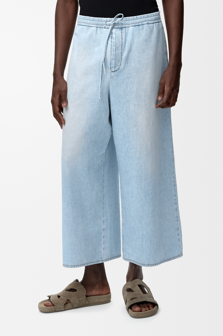 LOEWE Pantalón vaquero con cordón en denim Azul Lavado