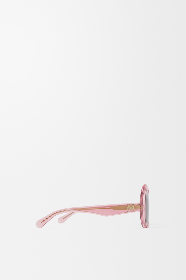 LOEWE Gafas de sol Mini Anagram Steps Square Transparent Pink