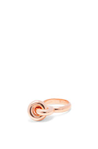 LOEWE Donut link ring in sterling silver Rose Gold