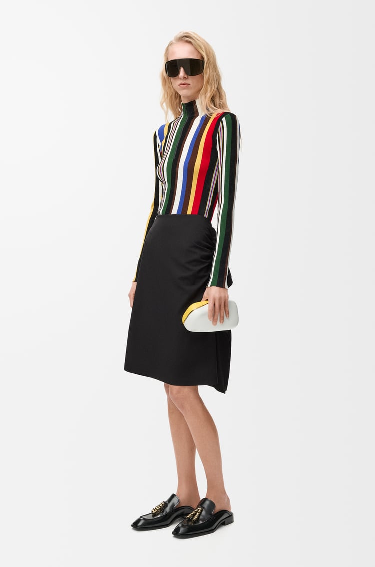 LOEWE 羊毛裙 黑色