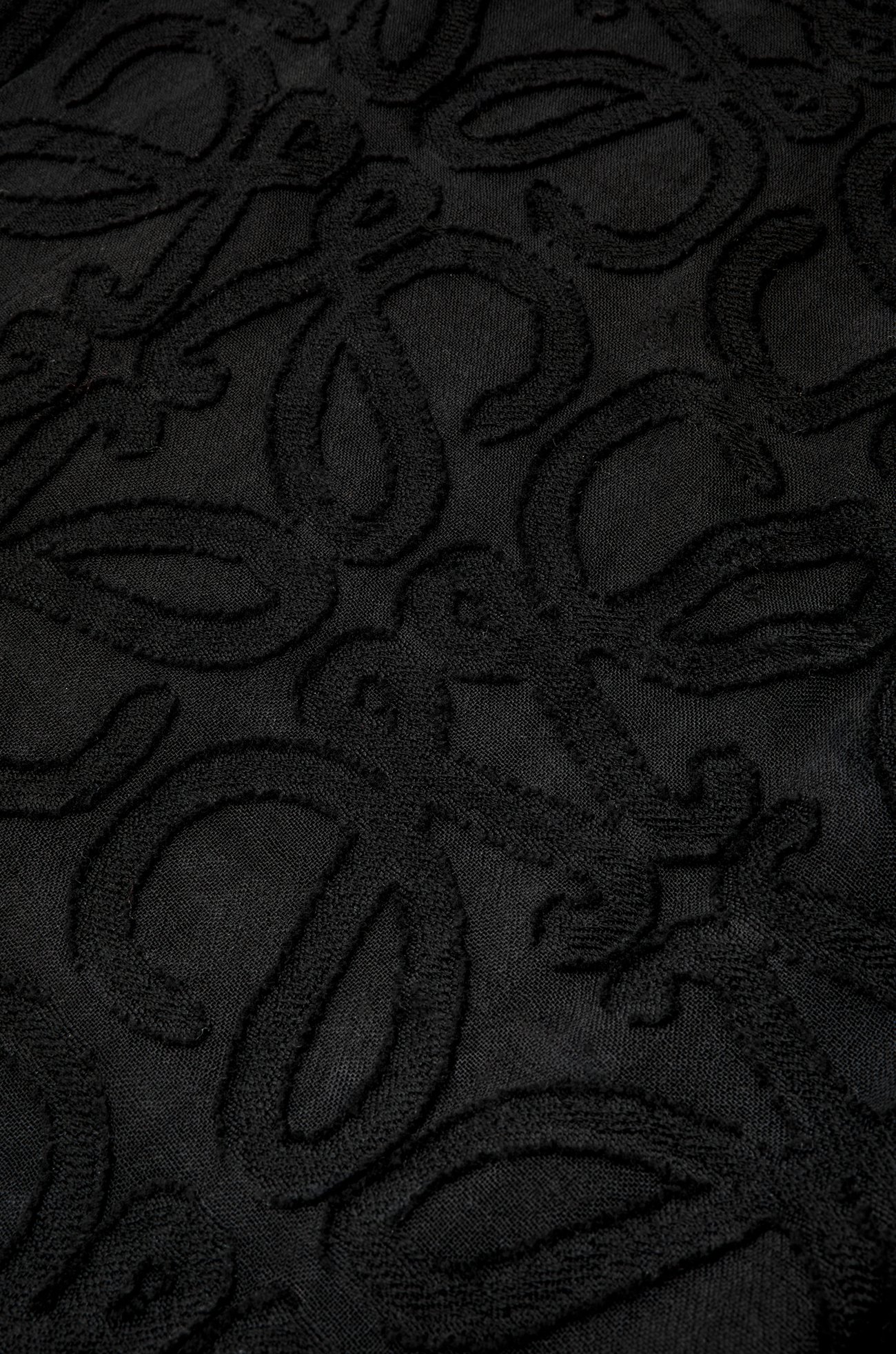 LOEWE Scarf in wool and silk Black