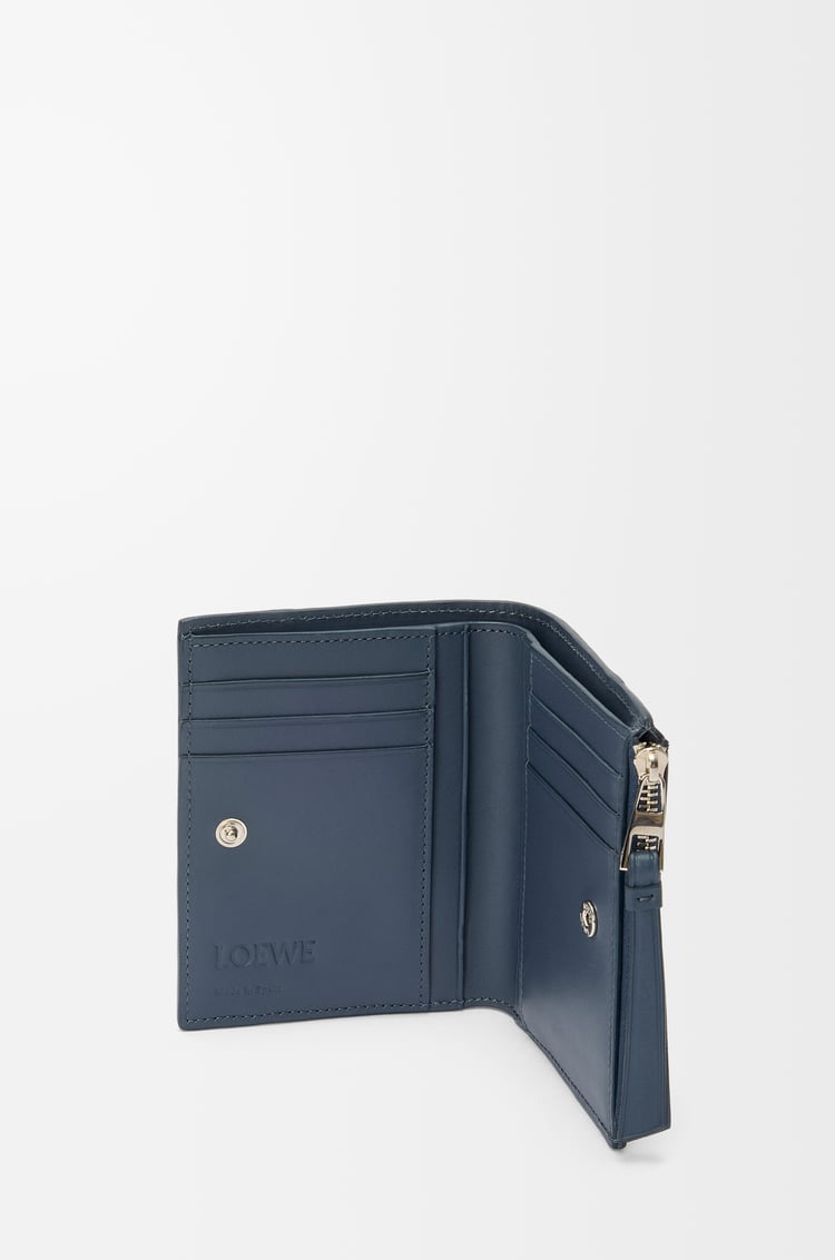 LOEWE パズル スリム コンパクト ウォレット（クラシックカーフ） インディゴダイ