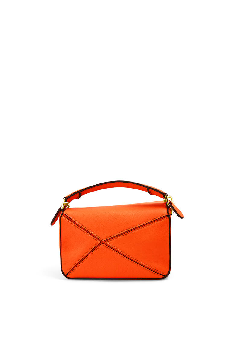 LOEWE Mini Puzzle bag in classic calfskin Orange