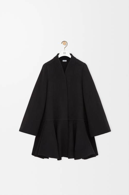 LOEWE Abrigo corto en lana y cashmere Negro