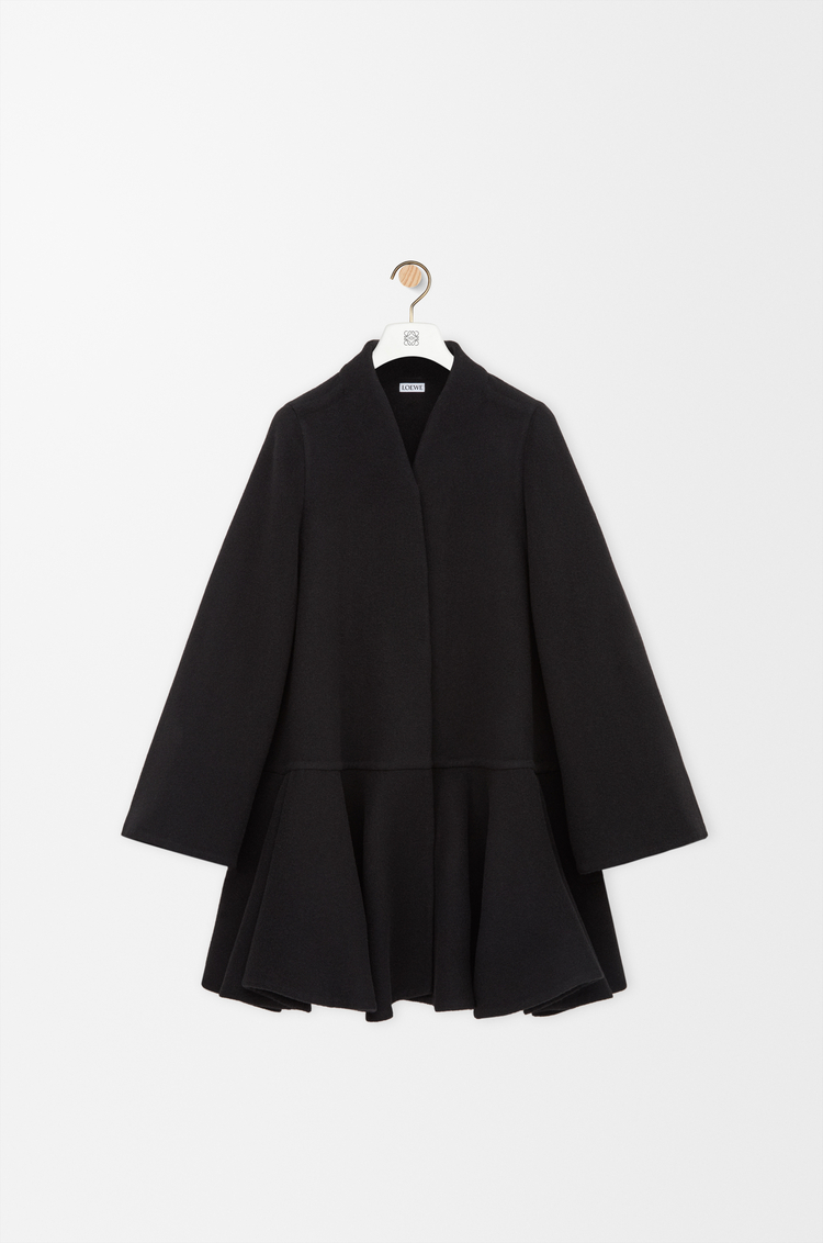 LOEWE Abrigo corto en lana y cashmere Negro