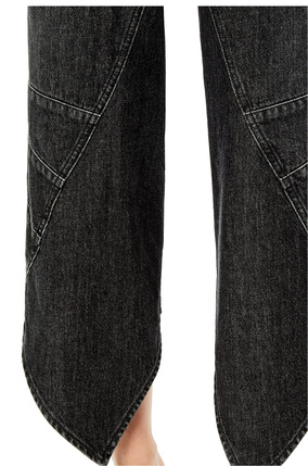 LOEWE Curved jeans in denim Black plp_rd