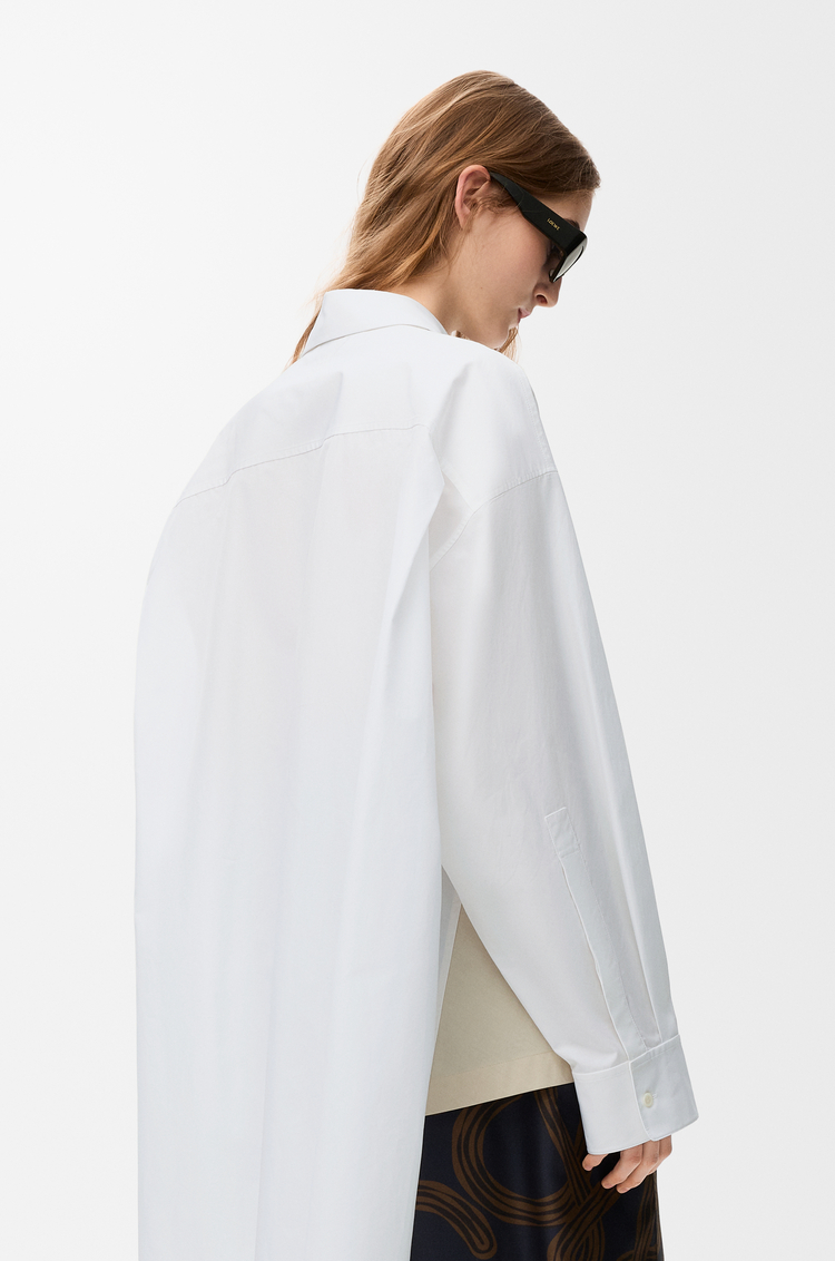 LOEWE 棉质衬衫 白色/米色