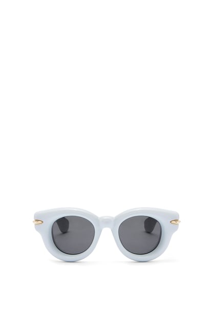 LOEWE Inflated round sunglasses in nylon Light Blue plp_rd