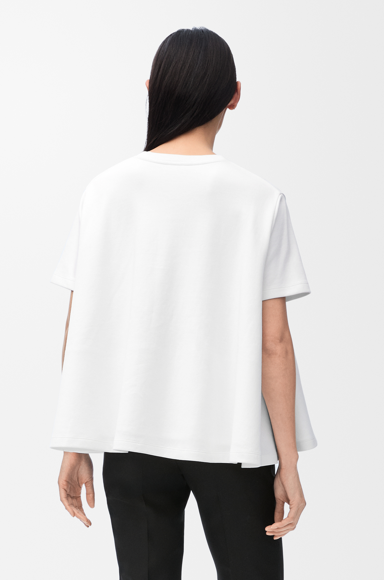 LOEWE Trapeze top in cotton blend White plp_rd