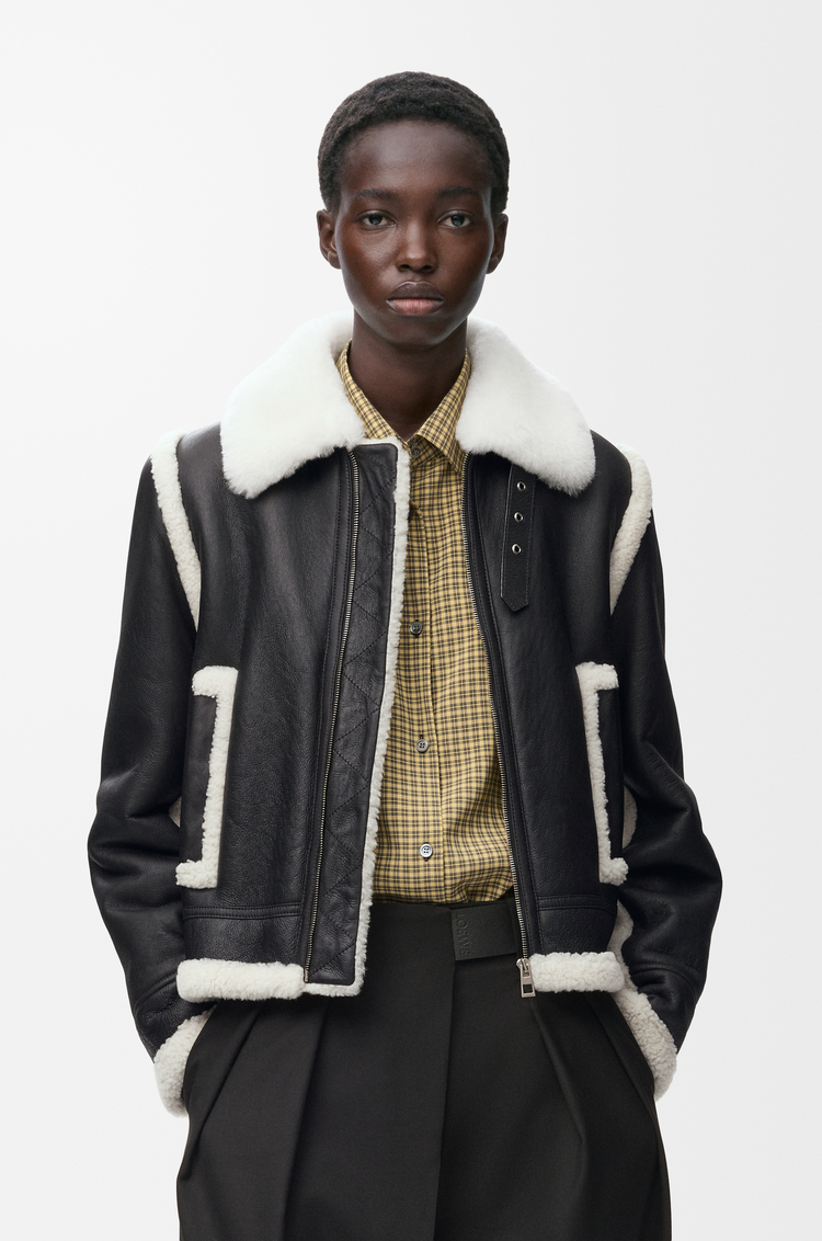 LOEWE Chaqueta en lana de oveja Negro