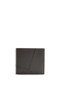LOEWE Puzzle bifold coin wallet in classic calfskin 深灰色
