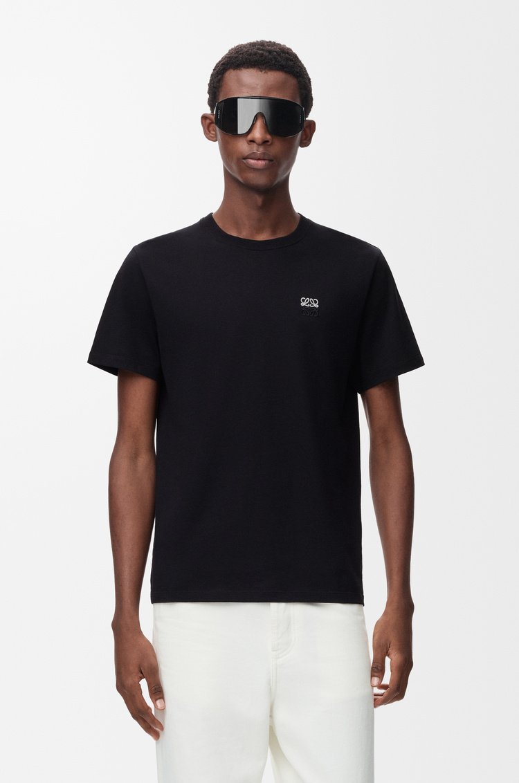 LOEWE Camiseta de corte regular en algodón Negro