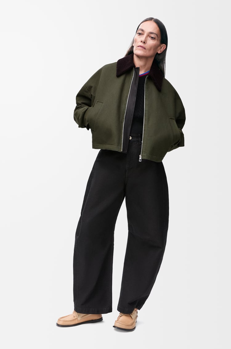 LOEWE Jacket in cotton Khaki Green