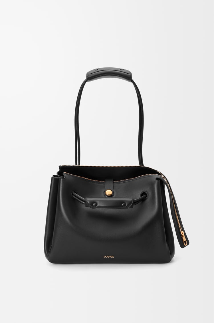 LOEWE Bolso Madrid mediano en piel de ternera Negro