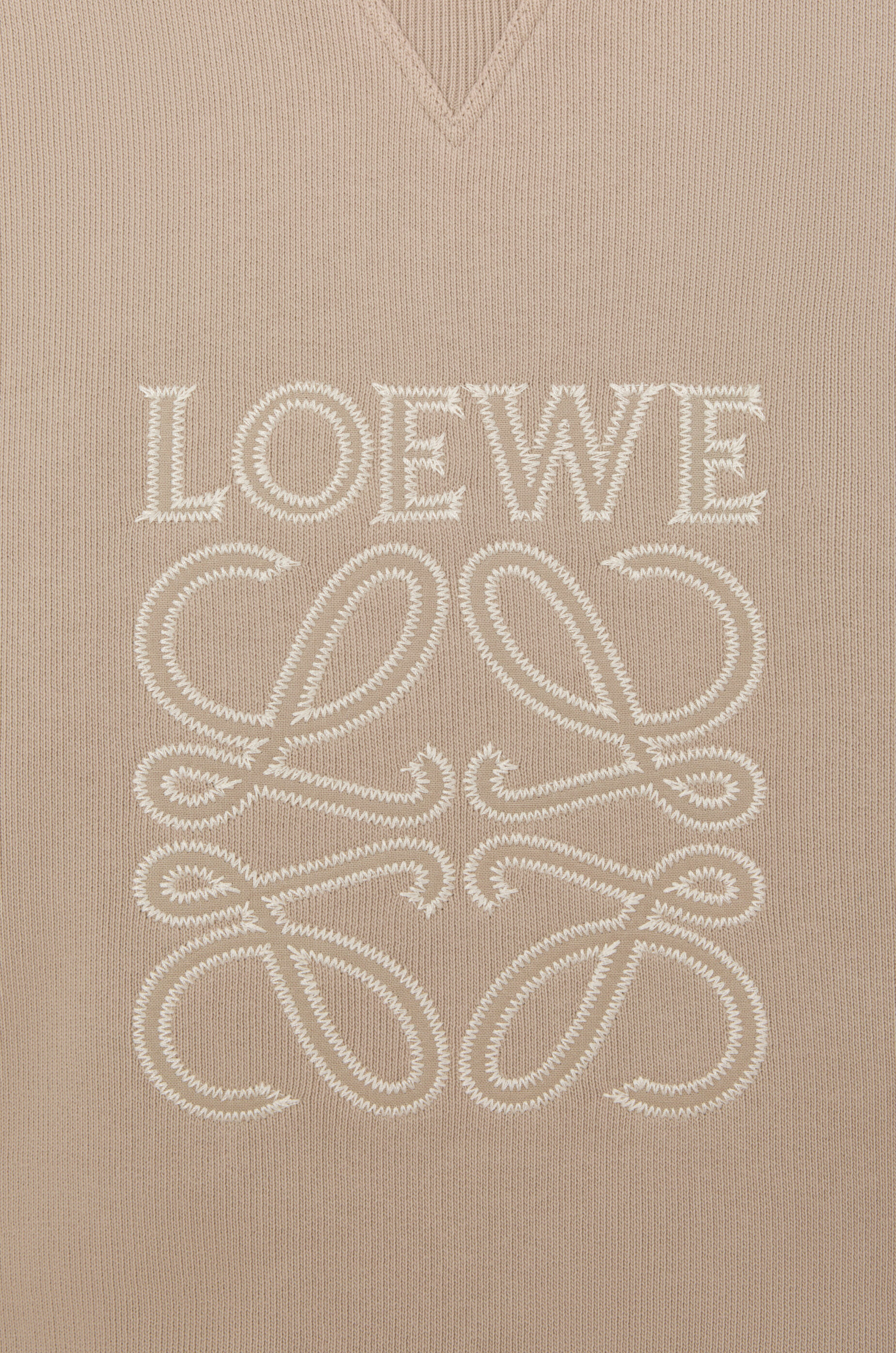 クロップド スウェットシャツ（コットン） ベージュ - LOEWE