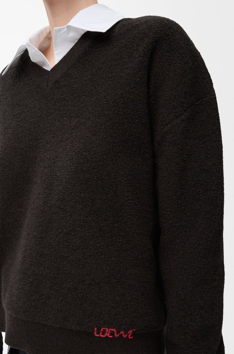 LOEWE Jersey en lana Verde Caqui