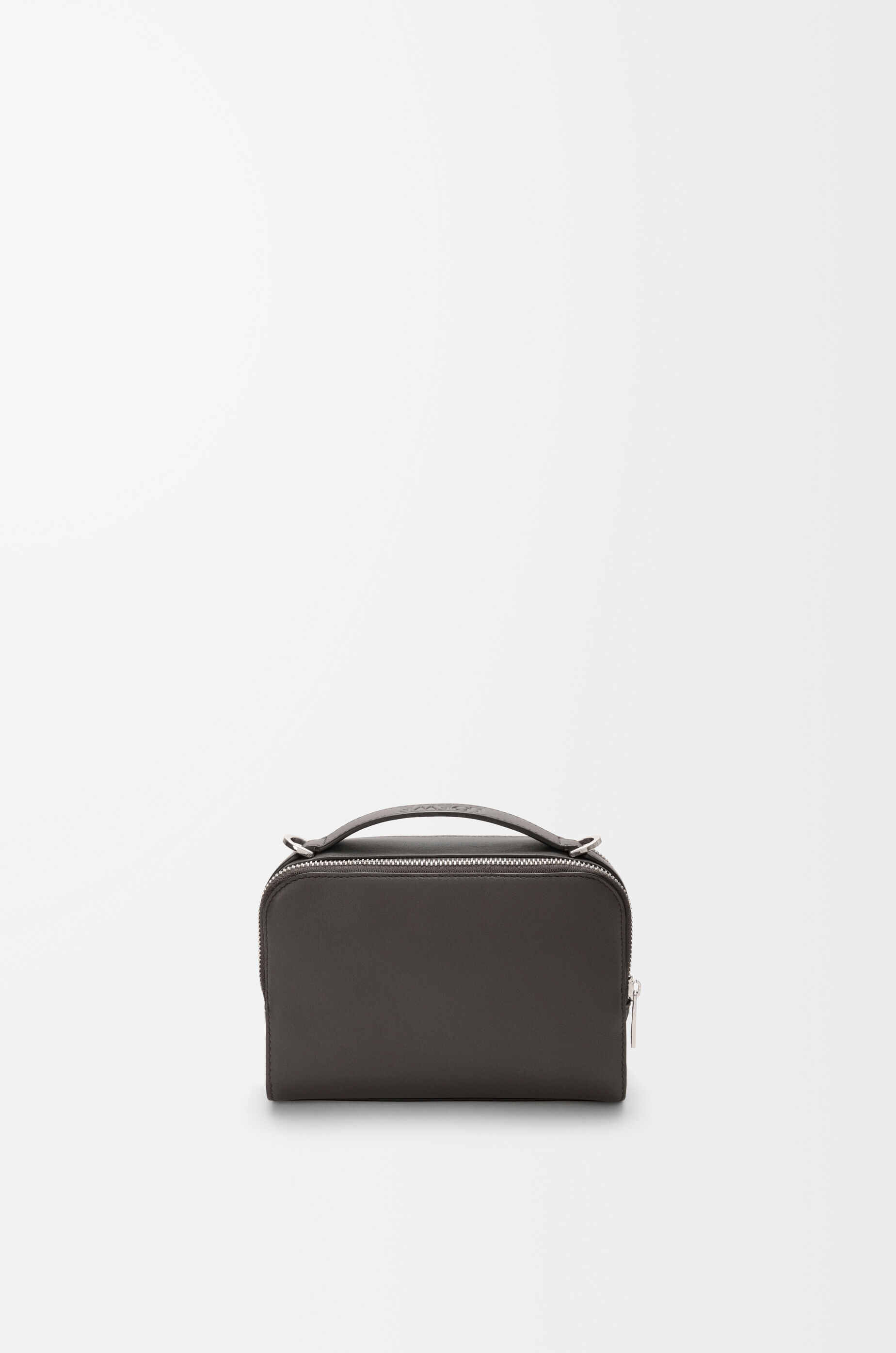 クロスボディ カメラバッグ ミニ（サテンカーフ） グレー - LOEWE