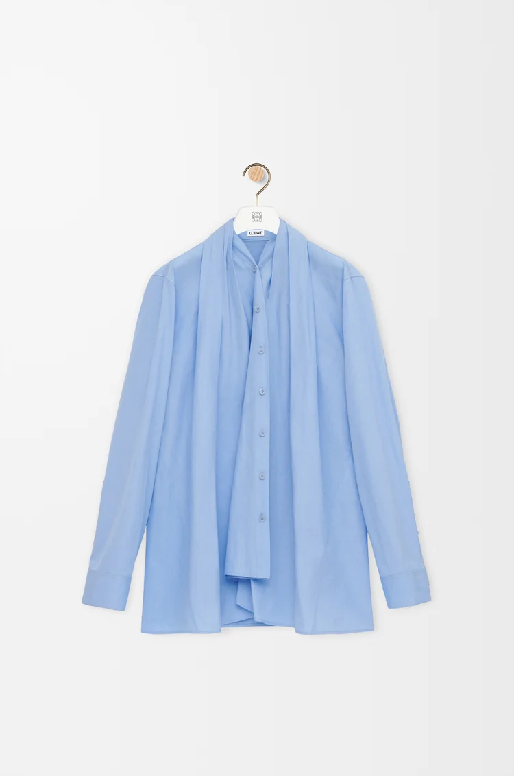 LOEWE Shirt in cotton Sky Blue